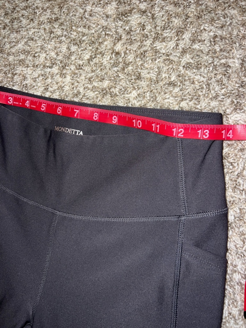 Mondetta Performance + LUXURY High-Rise Leggings- Pockets & Ankle Detailing Sz M - Picture 10 of 11